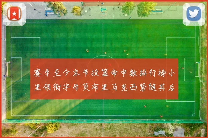 赛季至今末节投篮命中数排行榜小里领衔字母莫布里马克西紧随其后