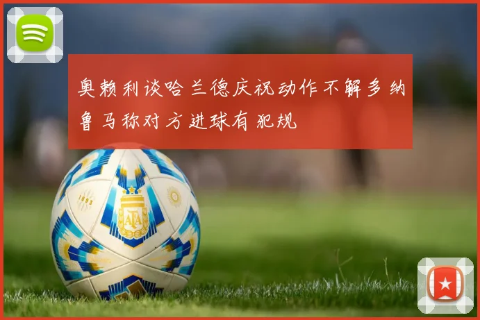 奥赖利谈哈兰德庆祝动作不解多纳鲁马称对方进球有犯规